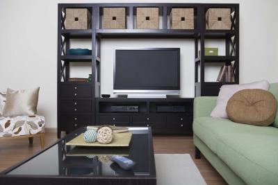 An AV tuner/amp sends sound to your speakers in a home theater.