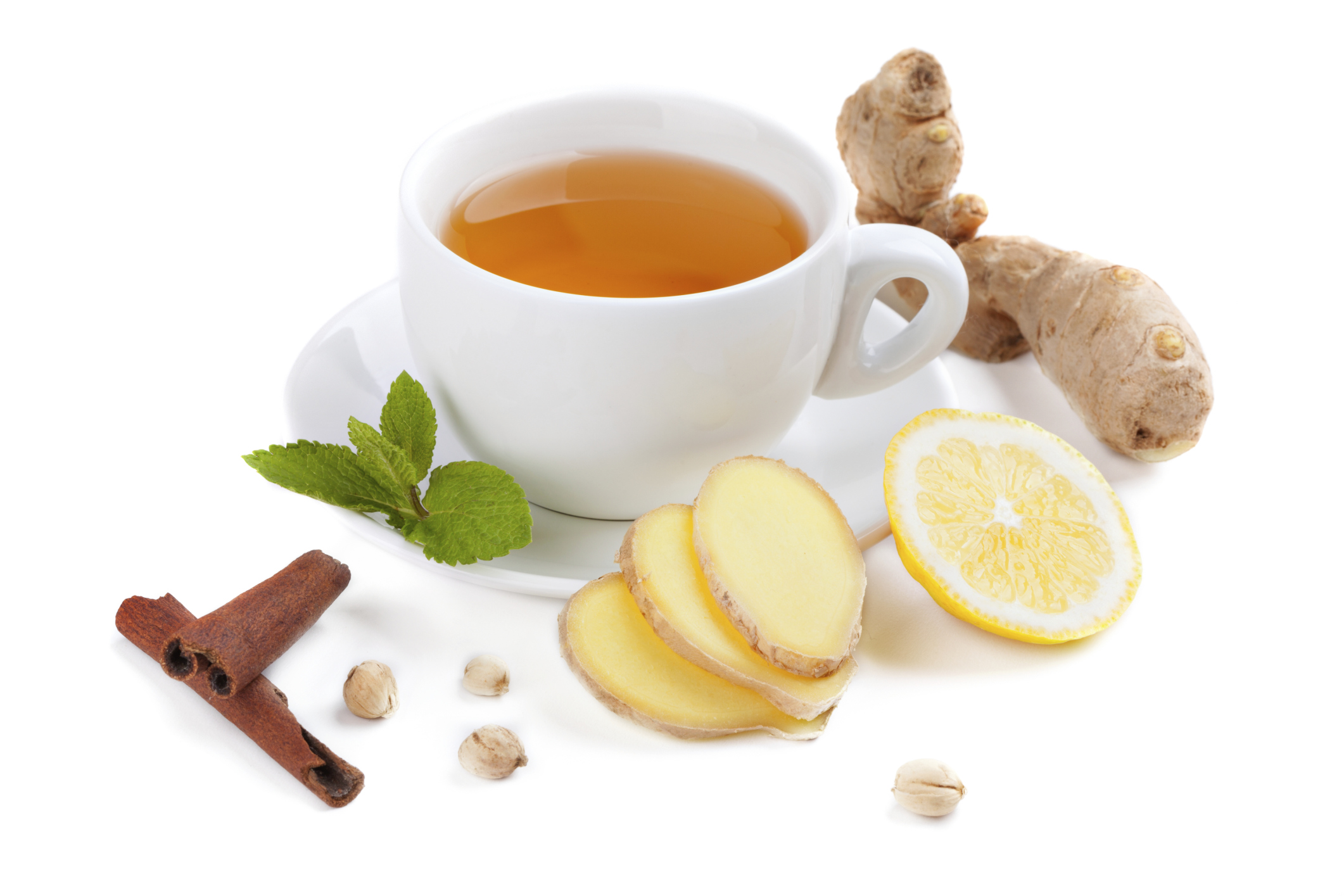 lemon ginger cinnamon honey tea