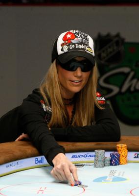 Professional poker player Vanessa Rousso lends a famous face as one of GoDaddy's officials spokeswomen.