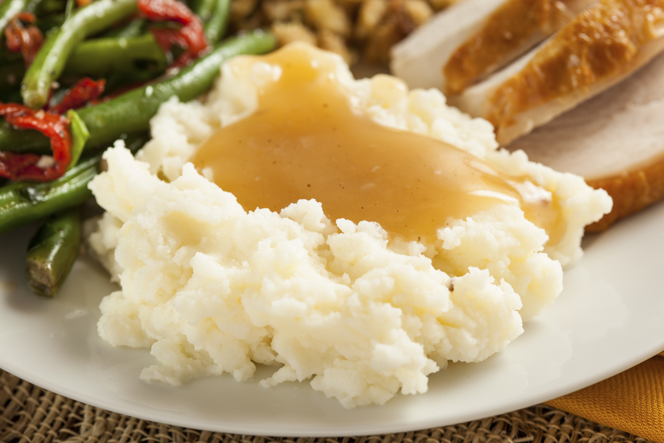 how many calories in homemade mashed potatoes and gravy